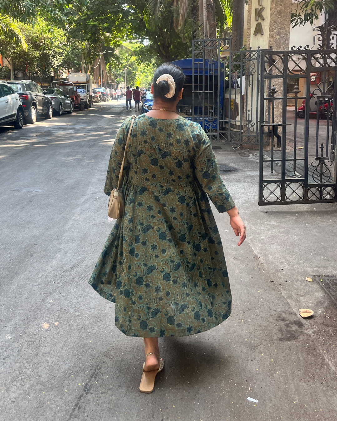 Vasudha Kalamkari Kali Kurta