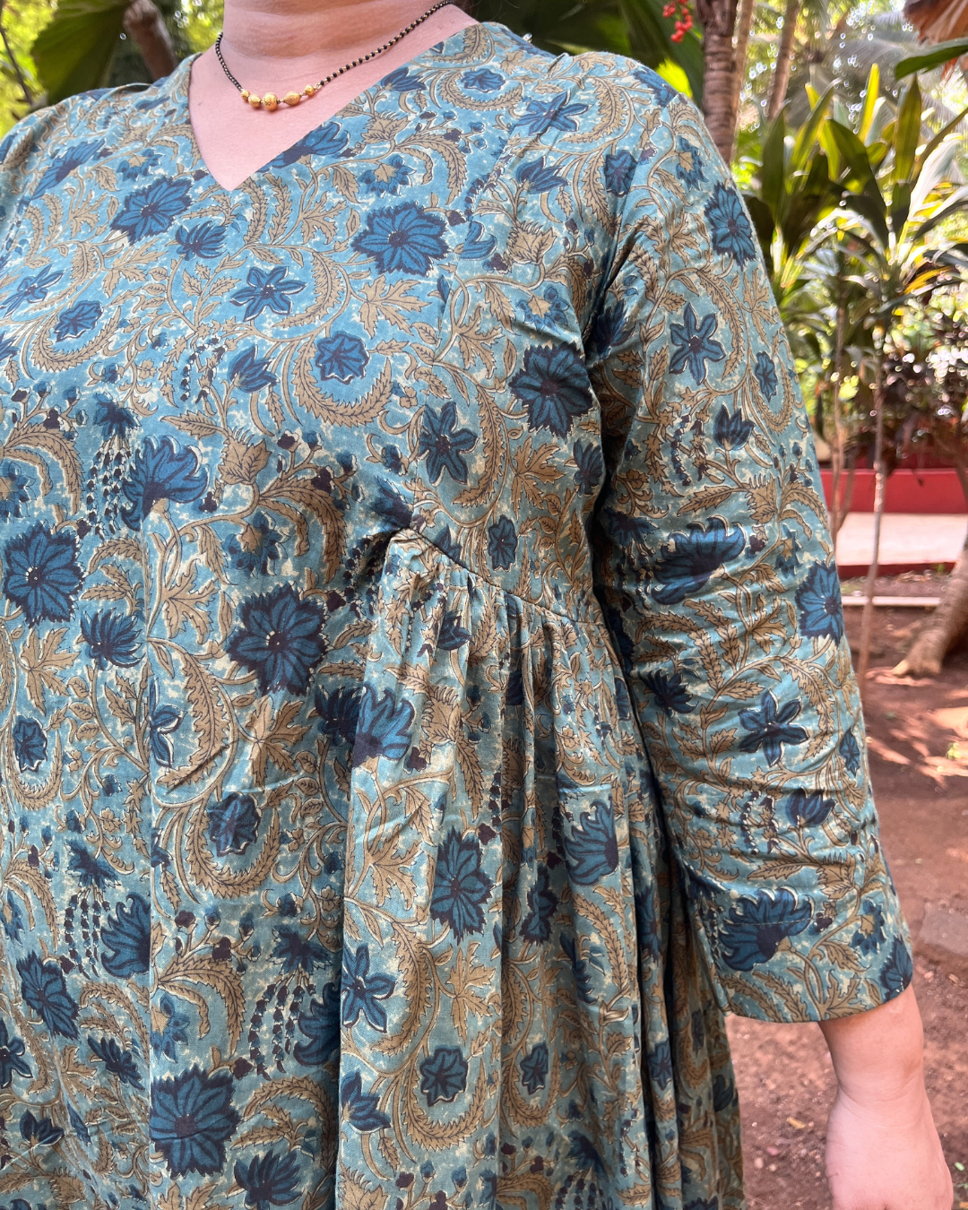 Vasudha Kalamkari Kali Kurta